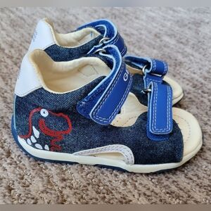 GEOX RESPIRA INFANT SANDALS SUPPORT FIRST STEPS  BLUE RED EU 21 US 5.5